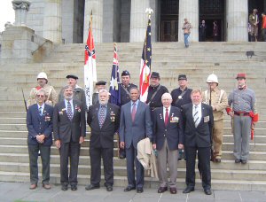 Outside after the 2011 Memorial Day Service - click to enlarge
