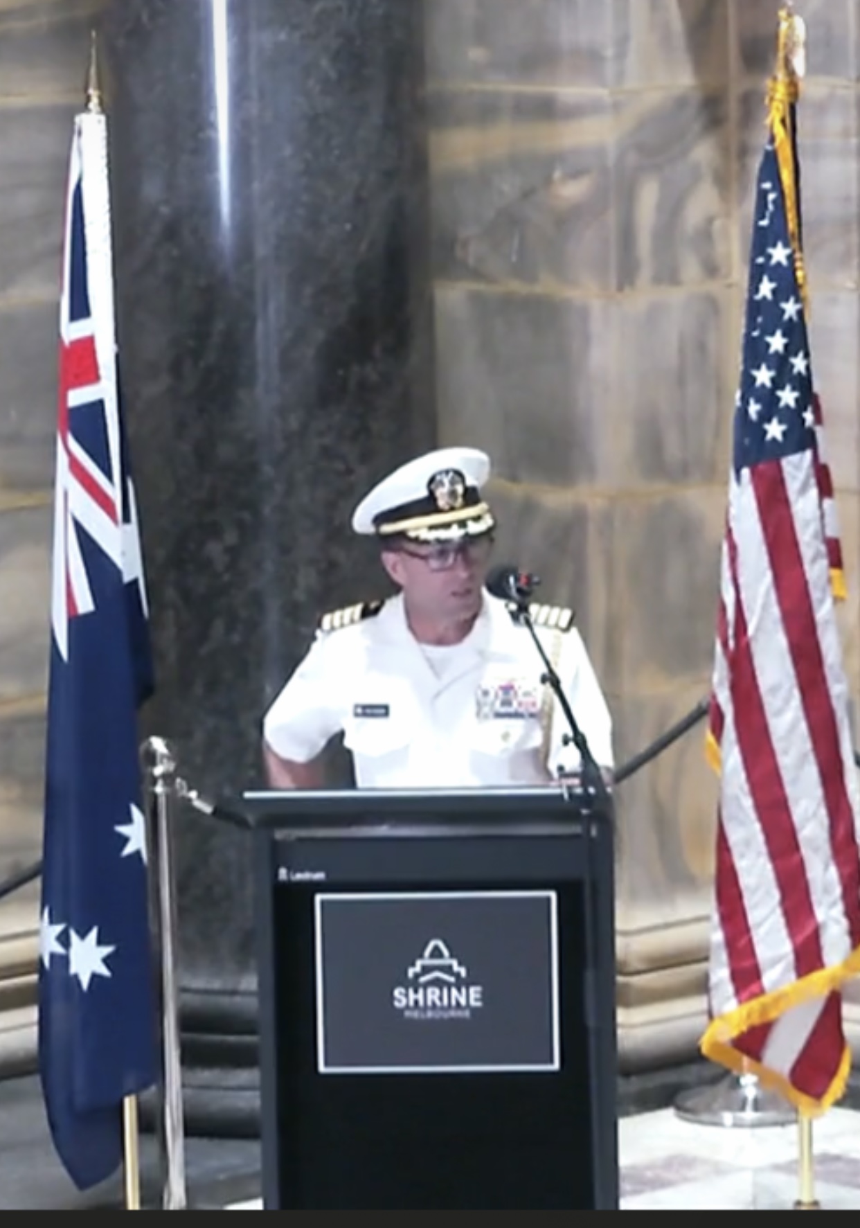 Captain Kevan Quarderer, USN - click to enlarge